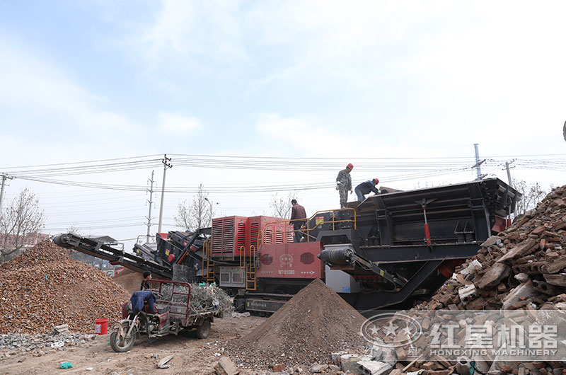 建筑垃圾制沙生產客戶現場